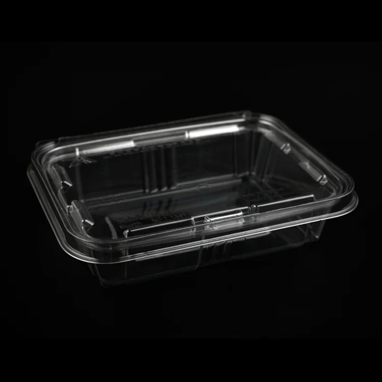 Sealed compostable plastic container quail egg tray salad containers