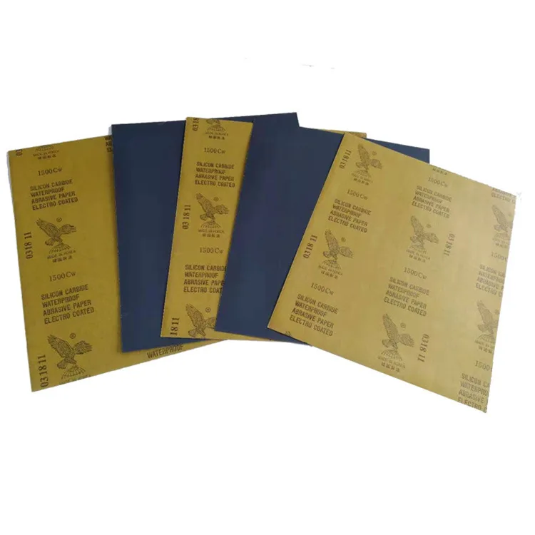 Good Quality Polishing Sandpaper Silicon Carbide Sandpaper Waterproof Sand Sheet