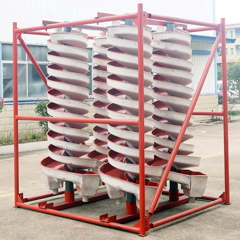 High efficient spiral gravity separator spiral chute for sale