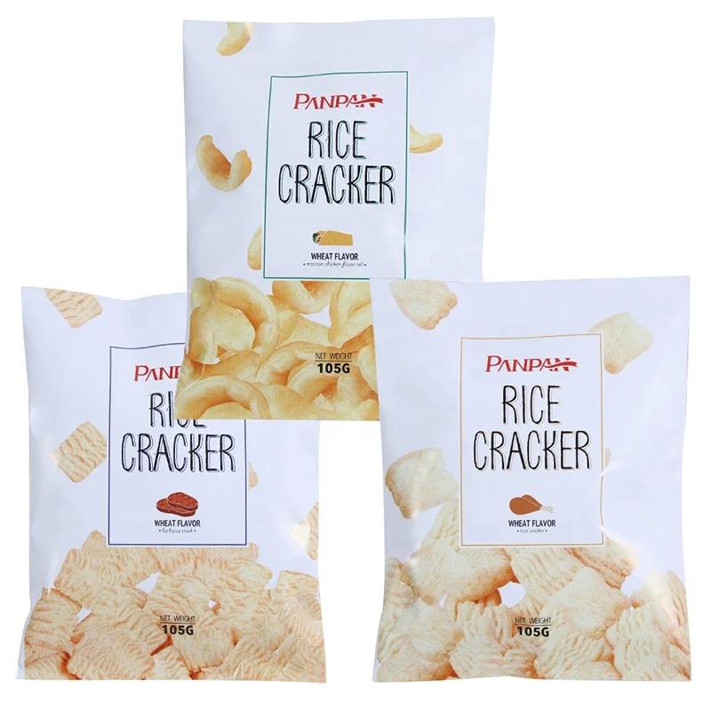 Panpan pop pop cracker Rice cake crackers Golden cracker
