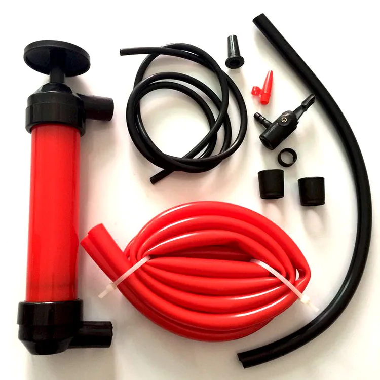 Portable Oil Pump Hand Multi-Use Siphon Tube Car Hose Liquid Gas Transfer Sucker Suction Inflatable Pump