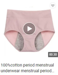 100%cotton period menstrual underwear menstrual period women underwear