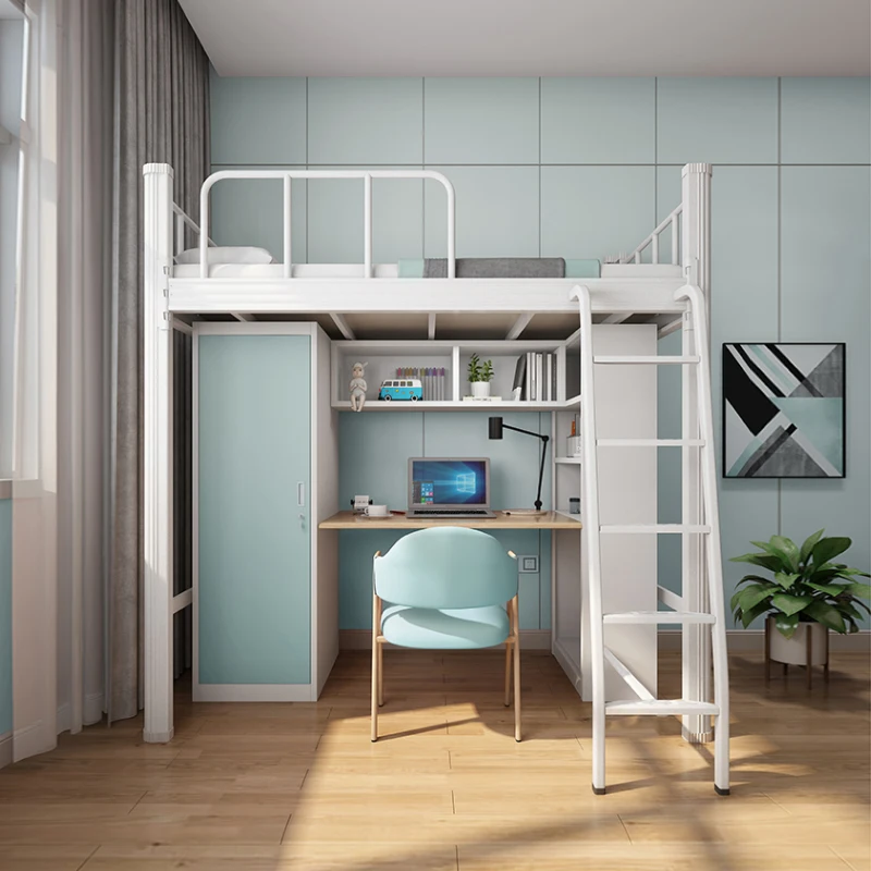 Мебель для общежития использованная Военная металлическая индивидуальная школьная цветная Золотая кованая металлическая плоская кровать