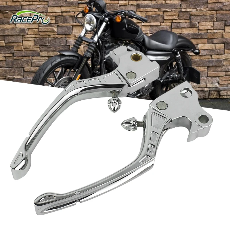 RACEPRO 2022 Latest CNC Billet Aluminum Motorcycle Adjustable Brake Clutch Levers For Harley XL883/XL1200/X48/ 2014-2021