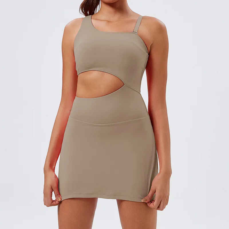 Aoyema Wholesale New  Hot Selling Sports Autumn Midi Casual Golf Tee Shirt Women Button Bodycon Polo Lapel Tight Wrap Hip Dress