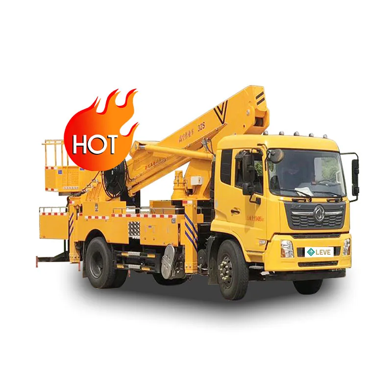 Customized Crane Truck with Bucket Price Straight Arm Hydraulic Aerial Cage Aerial Work Truck