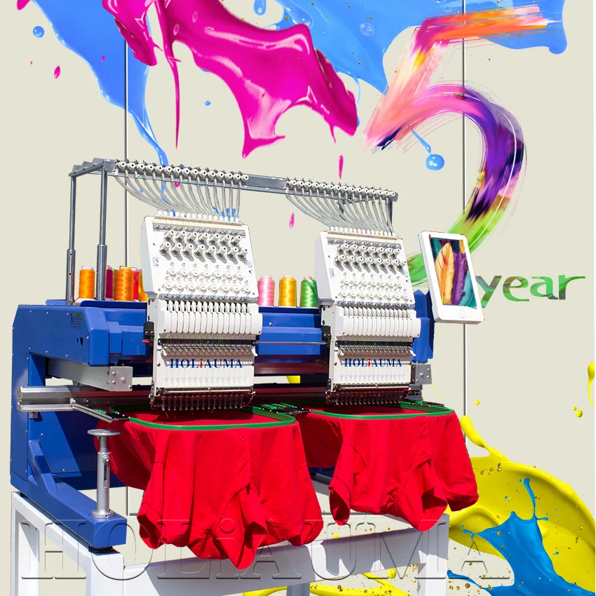 2021 счастливая новинка, 2 головки, высокоскоростная промышленная дешевая вышивальная машина, детали для SWF футболки, шляпы, вышивка в Корее