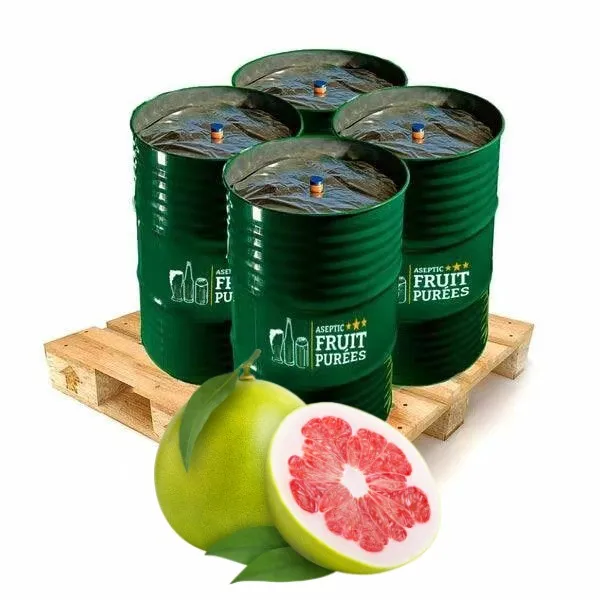 Brix 12 TA 0.6 aseptic bag drum 200kg Pure Natural Beverage drink raw material fruit Puree pulp red pomelo NFC juice original