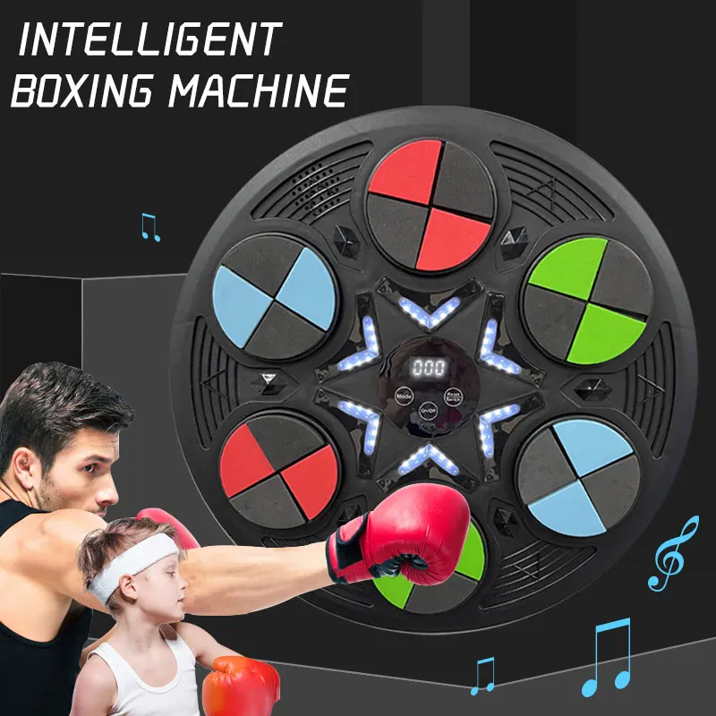 Smart Home Wall Boxing Machine PP+EVA Material for Adults and Children Music Sports Trainer with Target for Fitness