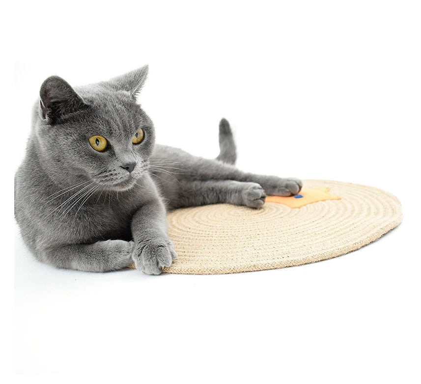 china supplier amazon hot selling hemp rope pet toy scratching pad board for cat