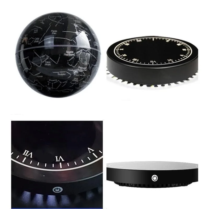 2023 New 14cm Ins 7 Colors RGB Starry Night Light LED Magnetic Levitating Floating Starry Moon Lamp For Birthday Gifts