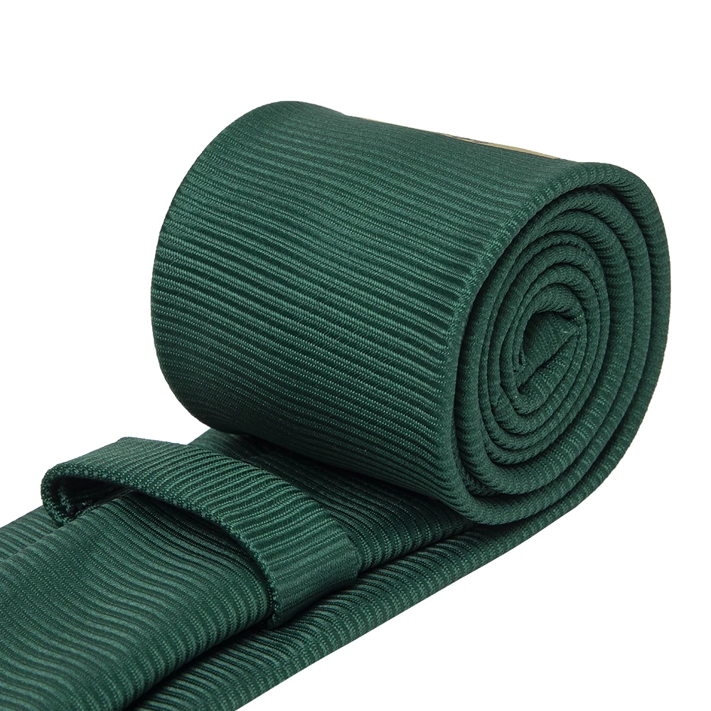 Cheap 100% Polyester Necktie Green Printed With Khaki Arrow On Big End School Neck Ties For Children Custom Tie With Logo