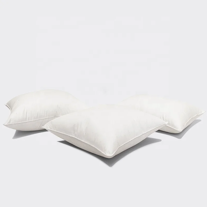 home textiles white soft polyester washable fiber square cushion Pillow Insert inner with law label for Restaurant Hotel