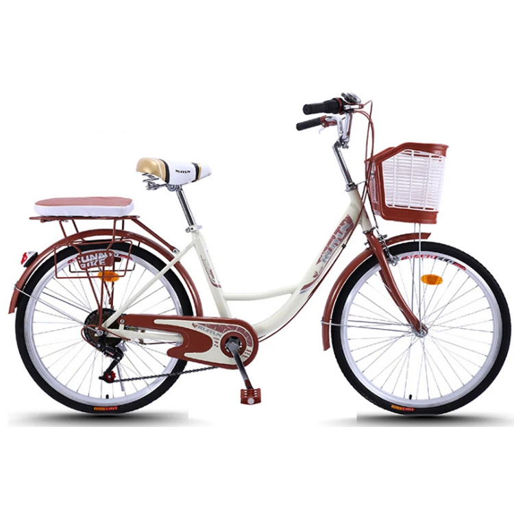 Good quality OEM 24 inch single speed steel frame women bike cycle city/ladies cycles city bike/bike city