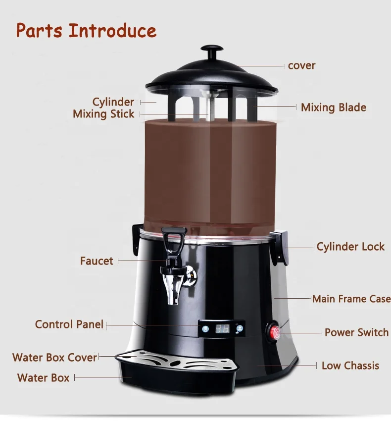 Chocolate Blender Milk Tea Dispenser Machine Cheap Hot Chocolate Machine For Home