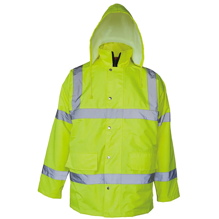 High Visibility Rain Hi Vis Workwear Jacket Reflective Safety Clothing