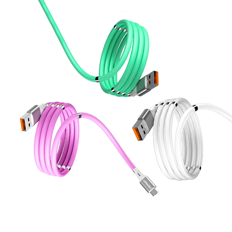 Factory wholesale antifreeze liquid silicone fast charging data cable for Android type-c