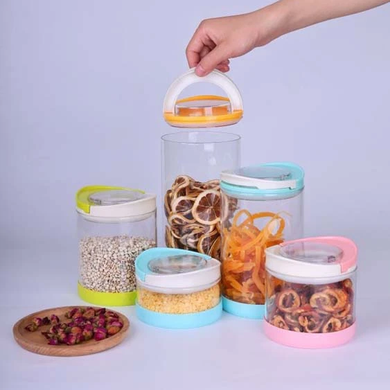 Top Sales Wide Mouth Glass Jar Plastic Lid Airtight Pickle Glass Jars with Custom Logo