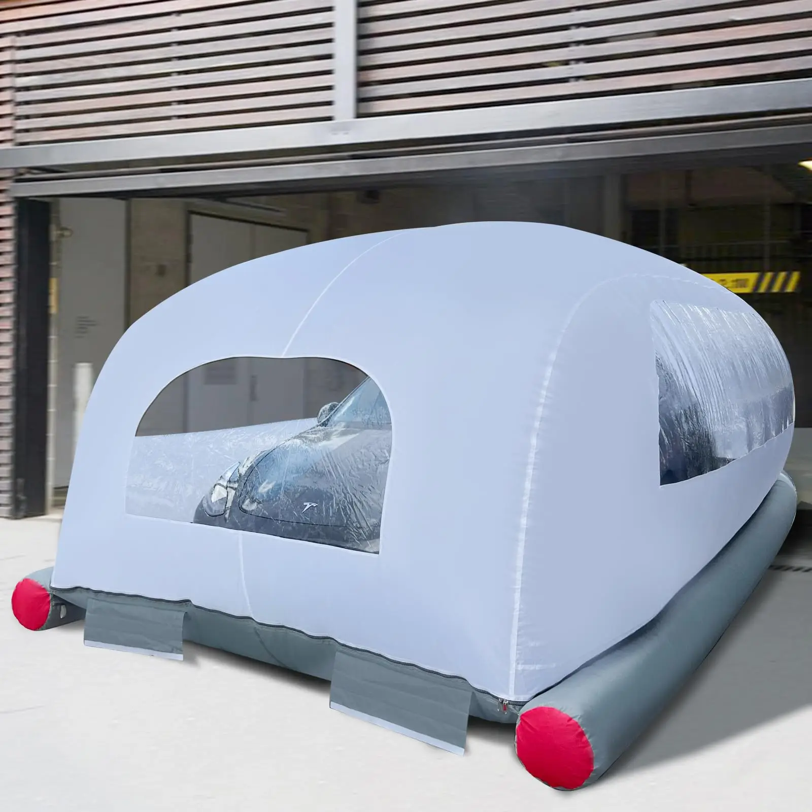 Outdoor Transparent Pvc Inflatable Car Cover Portable Car Shield Bubble Tent Inflatable Garage For Car Cover And Storage