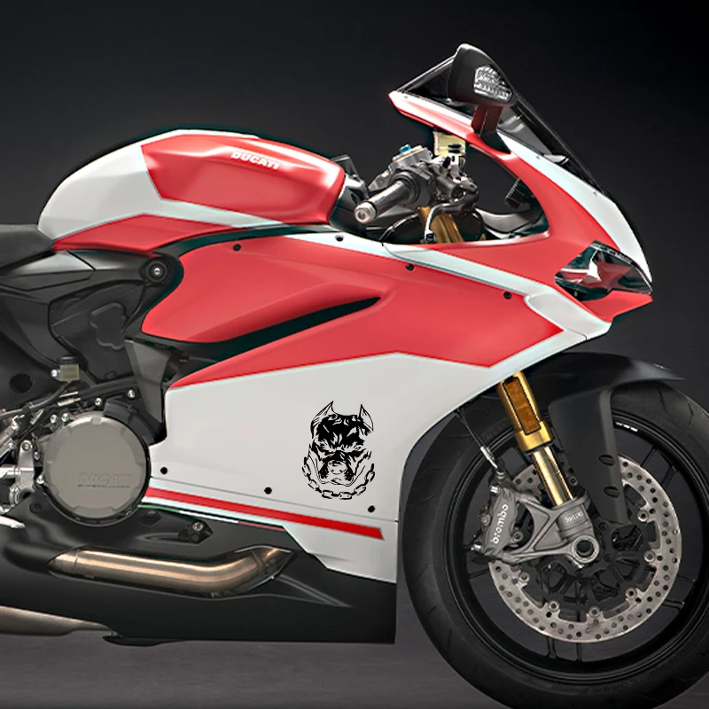 Dog Chain Vinyl Logo Car Stickers for Volkswagen BMW E46 E90 Passat B6 Automobile Accessories Waterproof sticker