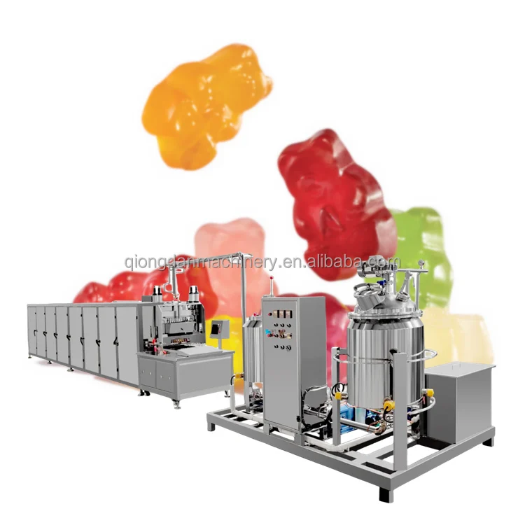 Full automatic gelifie candy making machine jelly gummy production line large scale soft candy line caramel soft candy maker
