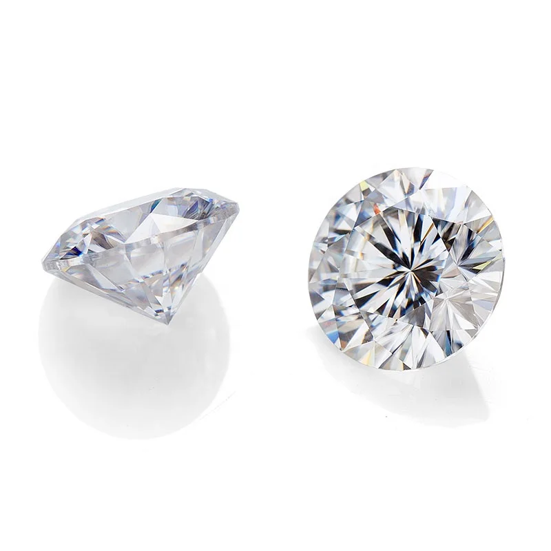 Wholesale Manufacturer GRA Lab Created Gemstone Jewelry Making Available VVS1 DEF White 16Hearts 16Arrows Round Loose Moissanite