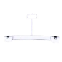 custom 1102 white adult skirt clothes display non-slip plastic bottom pant hanger clip