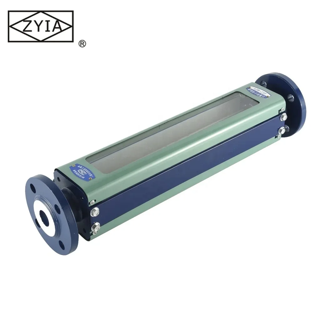 China supplier zyia logo sight rota glass flange sea water flow meter ,hot water flow meter