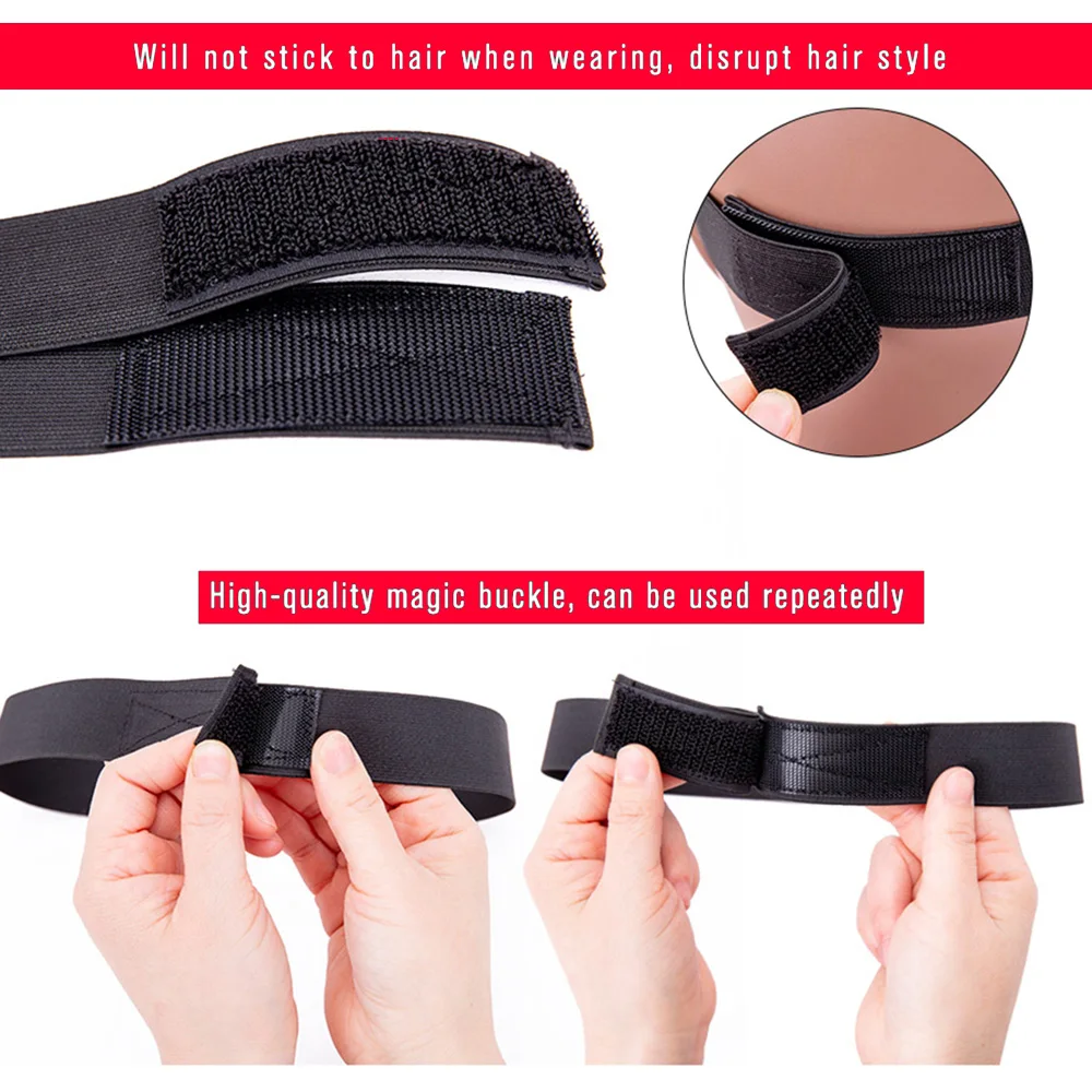 JF Logo Adjustable Custom Elastic Band For Lace Hair,Lace Melt Band Elastic Bands For Wig,Custom Elastic Band With Your Logo