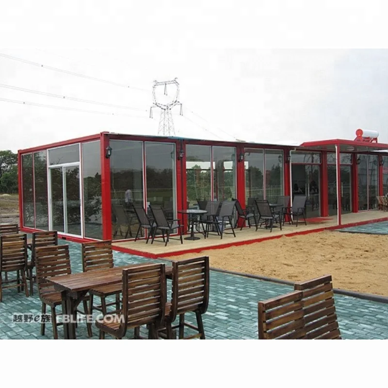 Luxury modular prefab container restaurant 20ft coffee bar food kiosk container