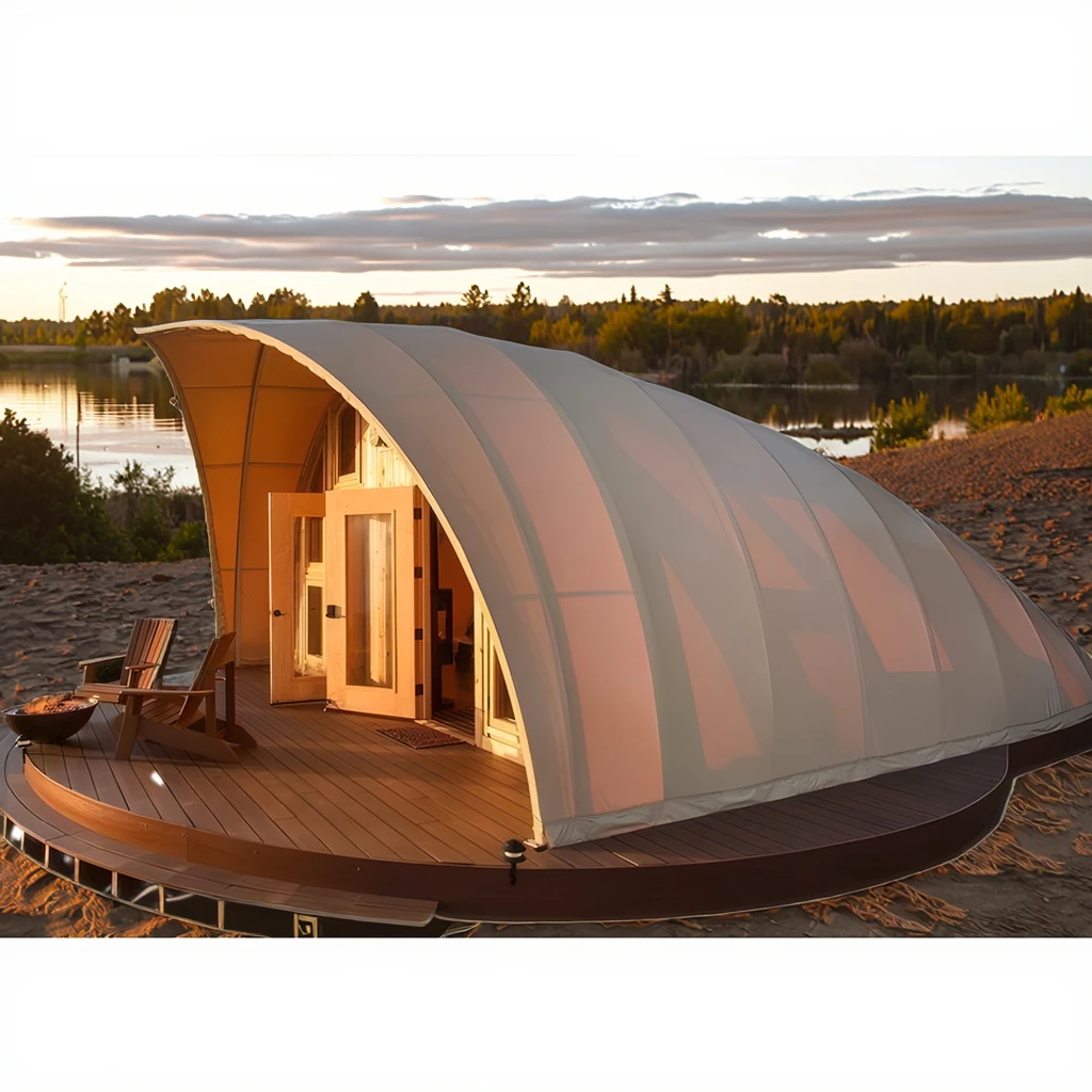 Factory Tent Dome Steel Tube Structure Shell Tent Bionic Sailboat Shell Hotel Accommodation Tent