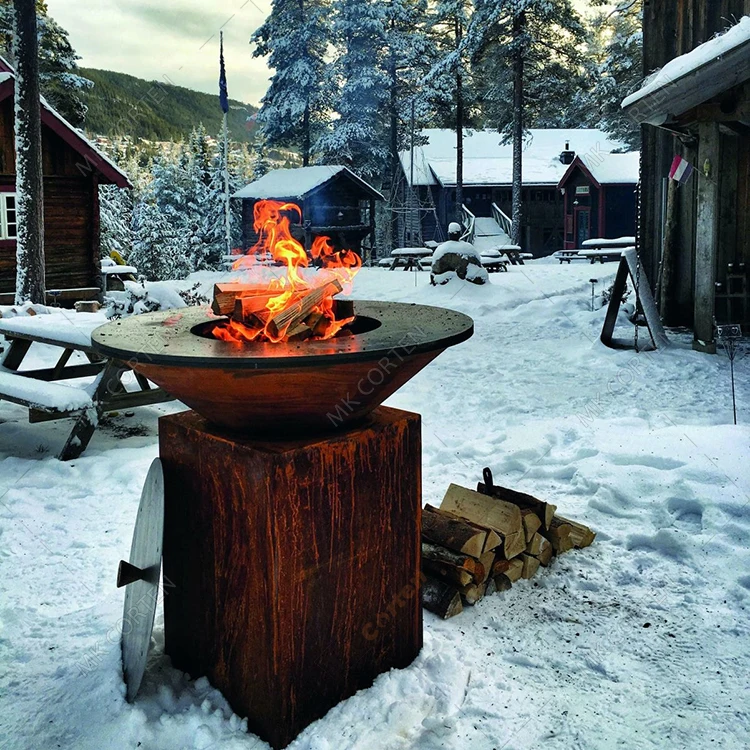 Alibaba Top Seller Outdoor Garden Home Metal Corten Steel Bbq Fire Pit