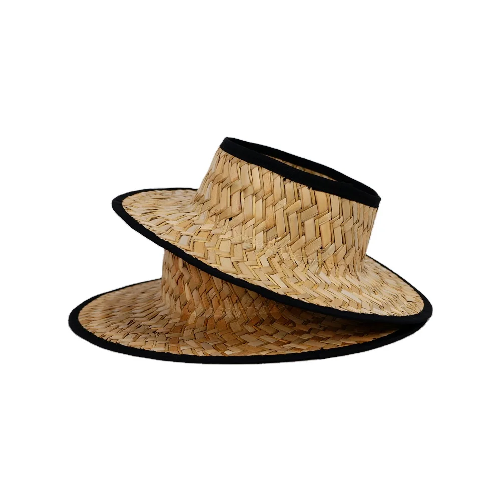 Женская Соломенная пляжная шляпа hawaii Солнцезащитная 100% без короны