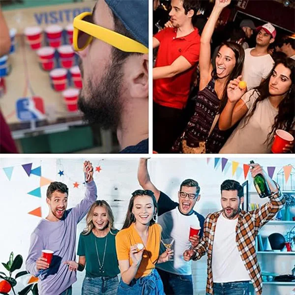 dunk pong basketball version beer pong air pong set foldable game board wholesale custom outdoor beerpong game