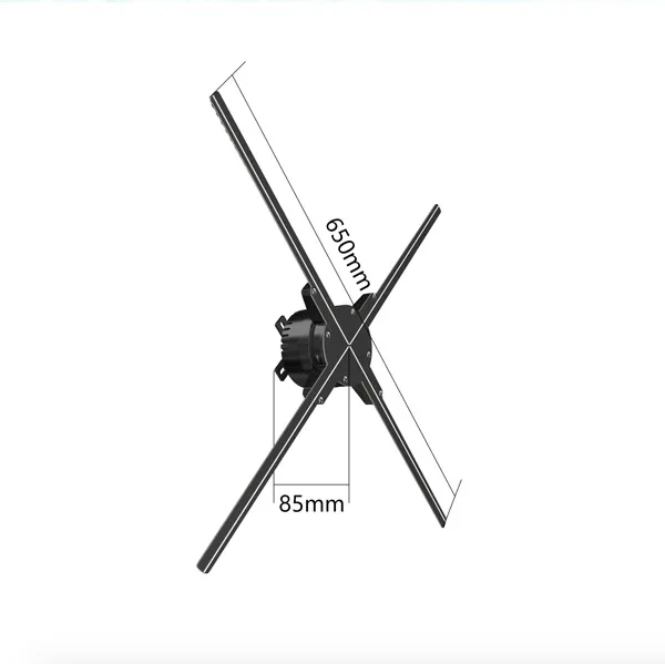 holographic displays 3d hologram projector 65cm hologram advertising fan