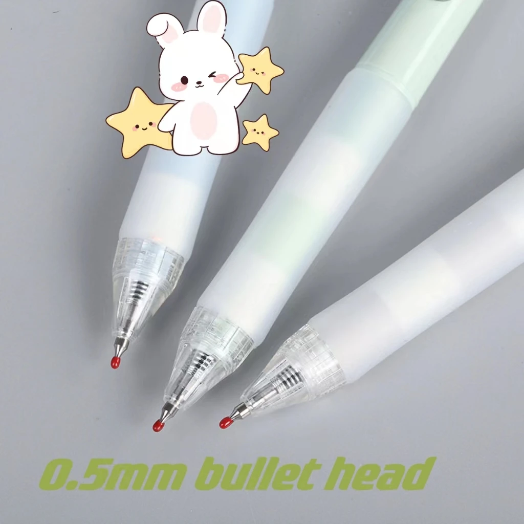0.5mm spring head smooth writing black press neutral pen ballpoint pen