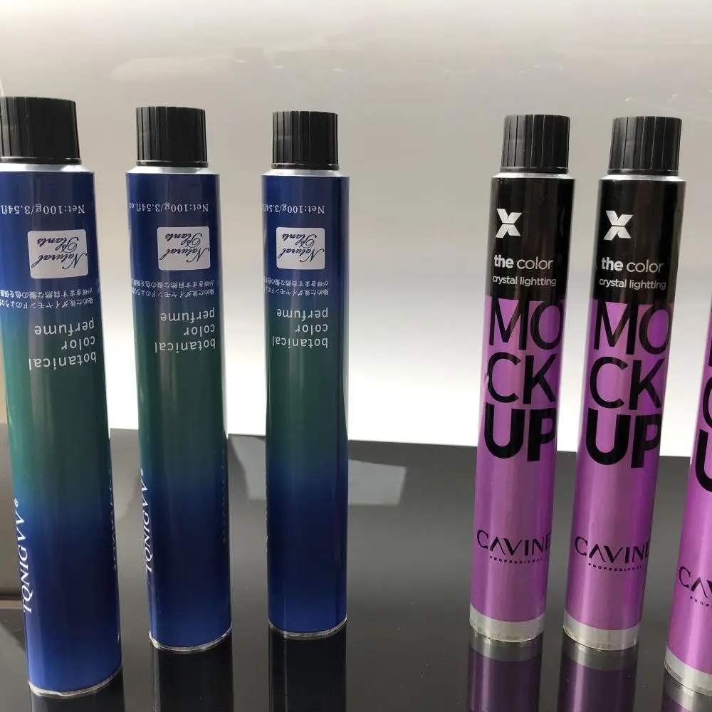 Environmentally friendly recyclable aluminum tube beauty cream tube for cosmetics