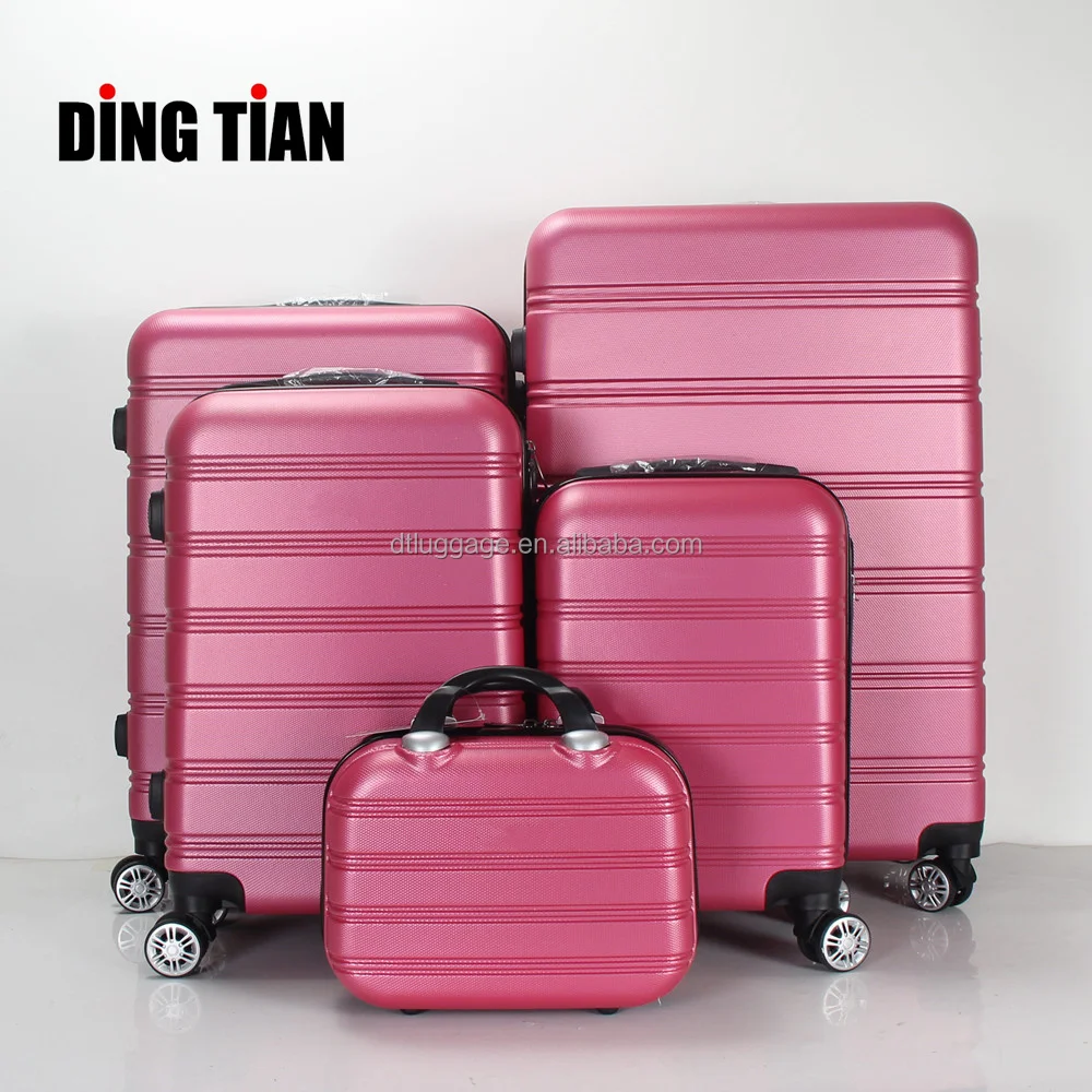 New Design High Quality Travel Trolley Luggage Bag 5 Pieces Carry on ABS Suitcase Family Luggage Set With Small Case
