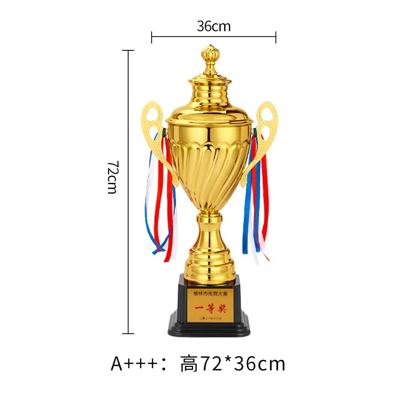 Custom Trophy Cup Factory Price Custom Sports Game Event Metal Award Wholesale 3D Gold Silver Football Trophies and Medals Cups