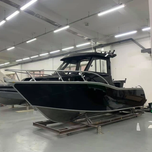 New 20.5ft Aluminium Offshore Fishing Yacht Sale 6.25m Aluminum Cuddy Cabin Speed Rowing Boat Outboard Engine Gas Fuel 7.5m Hull