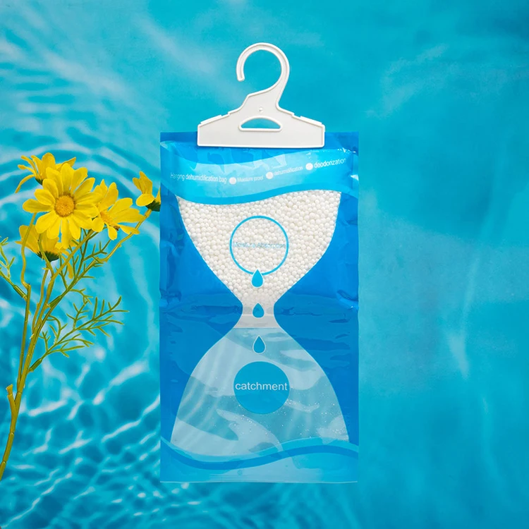 Stock Low MOQ Disposable Hanging Wardrobe Damprid Damp Rid Humidity Eliminator Closet Moisture Absorber Dehumidifier Bag