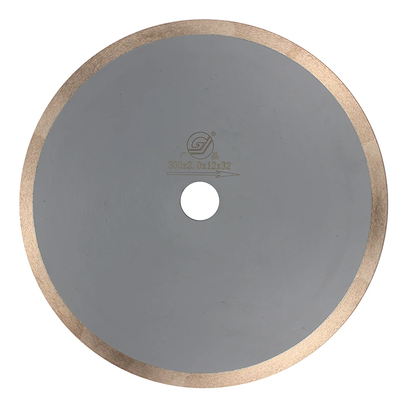GJ 12 Inch 300 Mm Flat Cut Sintered High Quality Ultra-thin Diamond Saw Blade Diamond Glass Disc Cutter For Cutting Glass