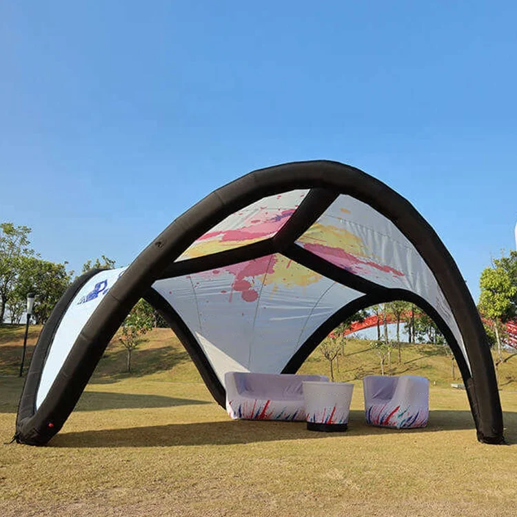 High Quality Inflatable X tent Customizable Size Air sealed TPU inflatable dome tent  for advertising