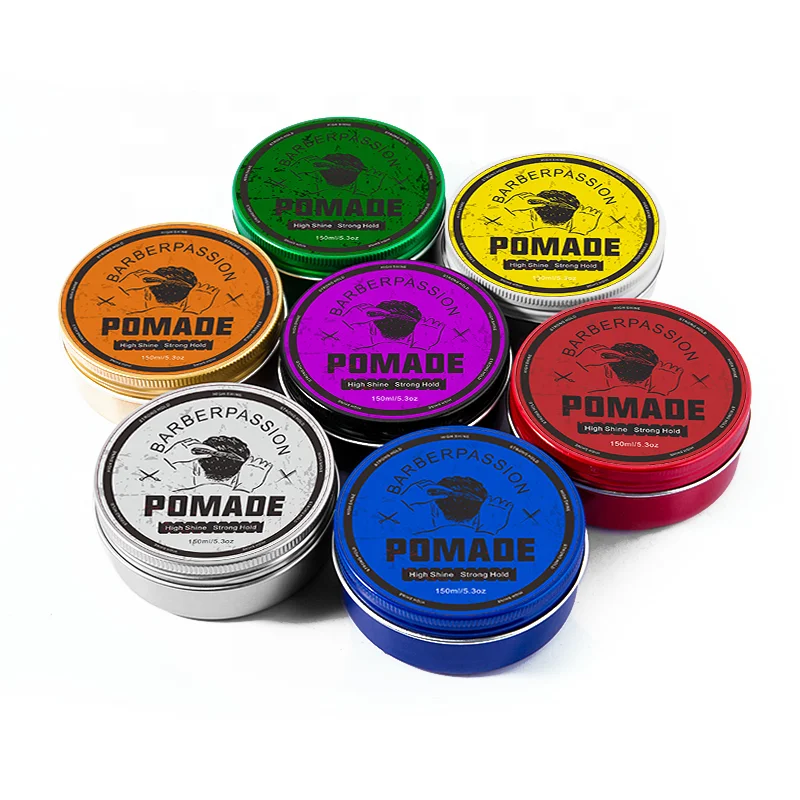Private label leaving no ugly residue water based pomade high quality hair pomade for men without alcohol