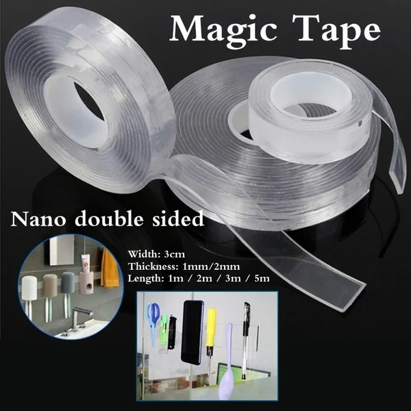 Free Sample LOW MOQ Best Selling Superior Quality Reusable Washable Nano Tape 0.5 mm