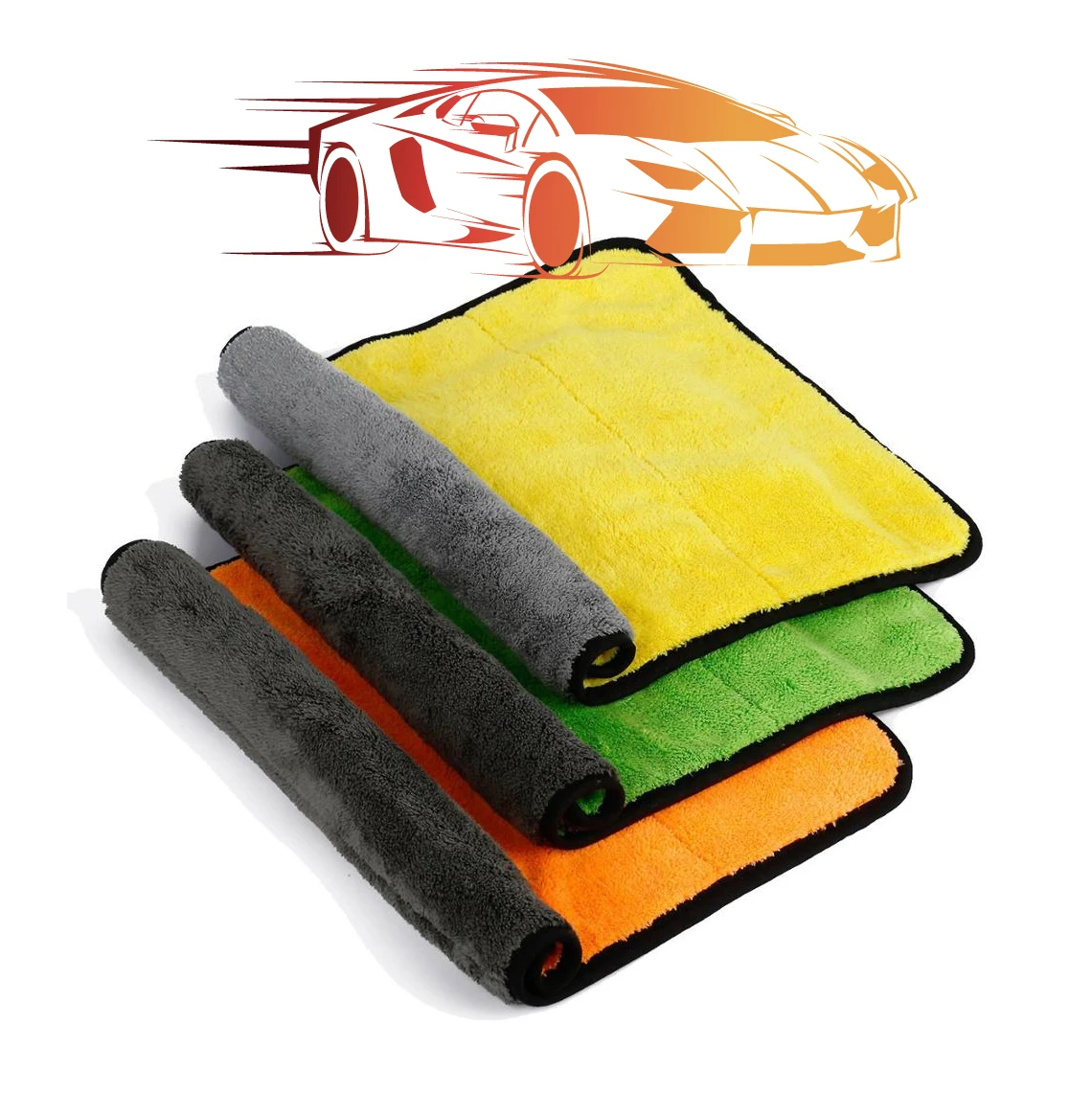 Summer hot sale Thicken fluffy care wax polishing buffing 800 gsm microfiber car towel cloth
