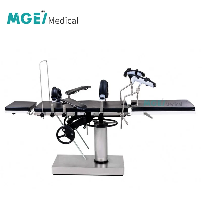 MEDIGE Multi Purpose Steel Manual Orthopedic Operation Bed Surgical Operating Theater Table Operation Table