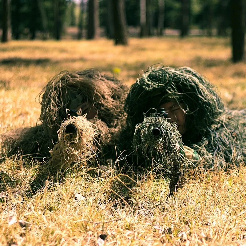 Hunting Kids Children Woodland Camo Sniper Ghillie Suit Clothes Woodland Tactical Uniform Army Clothing Ghillie Suit