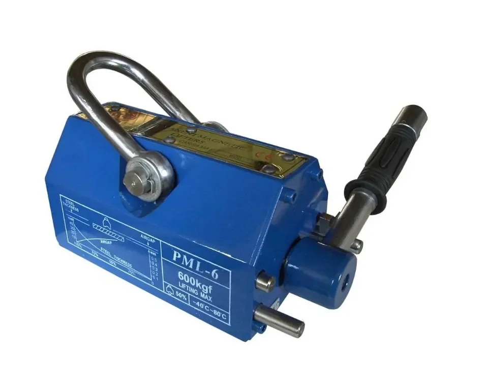 3:1 Design Factor Permanent Industrial Magnet Lifter Powerful Magnetic Lifting 100/200kg Magnet 3 Lifting Crane Permanent Magnet