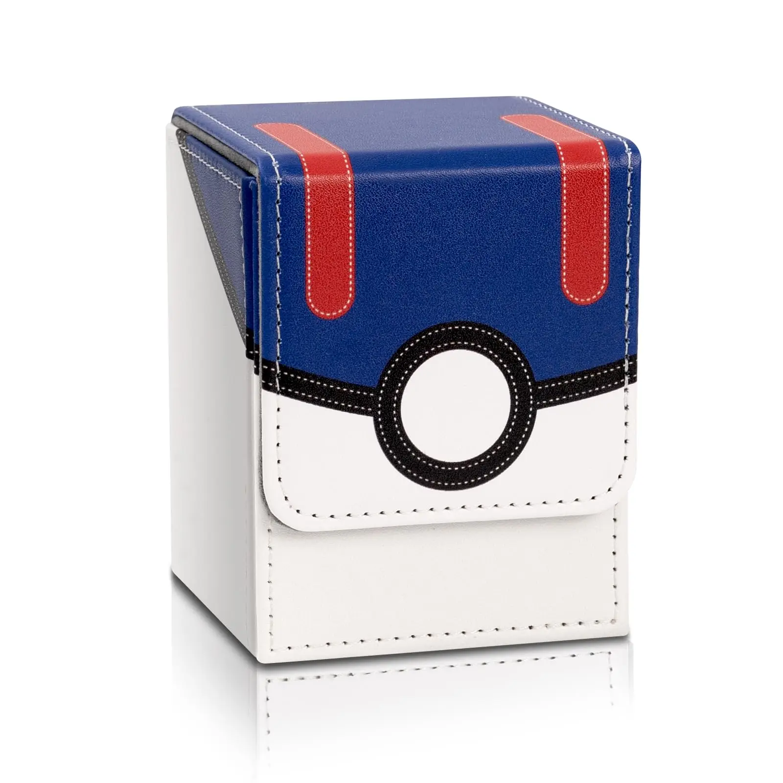 Waterproof Trading Card Cases Pu Leather Game Poke Card Holder Deck Box